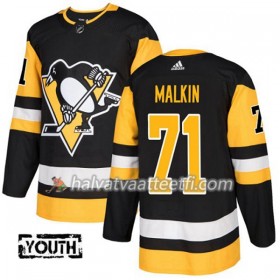 Lasten NHL Pittsburgh Penguins Pelipaita Evgeni Malkin 71 Adidas 2017-2018 Musta Authentic
